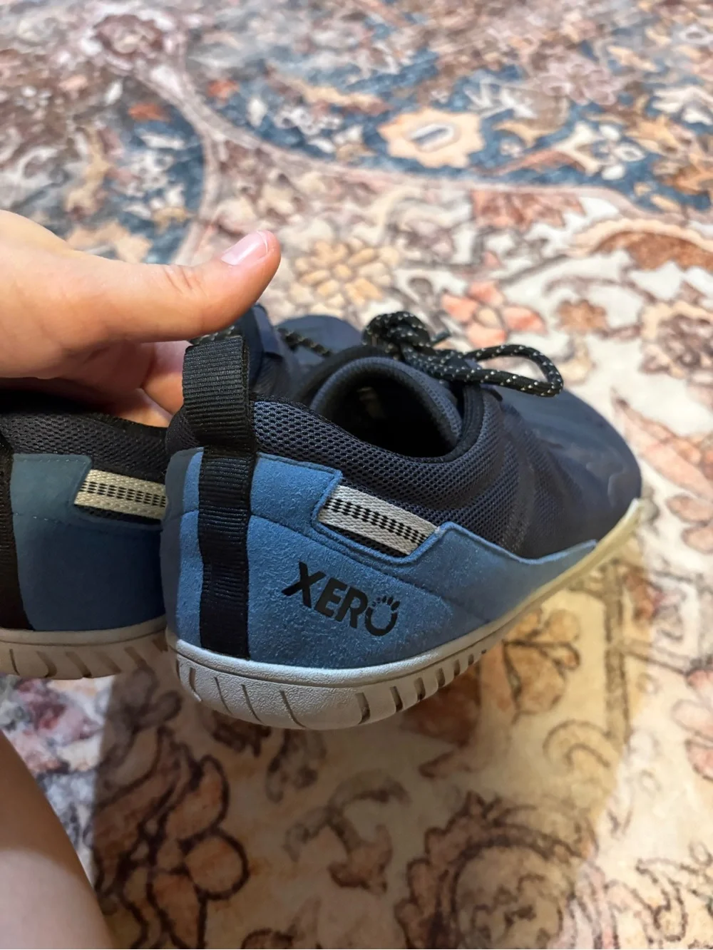 Xero Men's 10 Navy Blue Athletic Sneakers